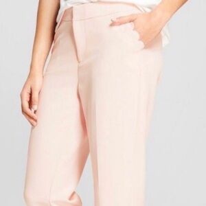 A New Day Scalloped Pocket Pink Pant